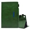 Samsung Galaxy Tab A7 10.4 Suede Magnetic Leather Case Green - 1
