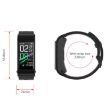 H21 Smart Watch: 1.14" Leather Band, Temp Measure, Bluetooth Call, Gold - 3