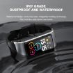 H21 Smart Watch: 1.14" Leather Band, Temp Measure, Bluetooth Call, Gold - 9