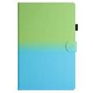 Galaxy Tab A7 2020 T500/T505 Gradient Leather Case Green Blue - 2