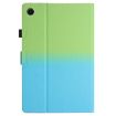 Galaxy Tab A7 2020 T500/T505 Gradient Leather Case Green Blue - 3