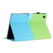 Galaxy Tab A7 2020 T500/T505 Gradient Leather Case Green Blue - 5