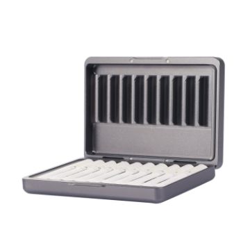 IQOS Series Aluminum Alloy Dust-proof Cigarette Case - 20 pcs Capacity Grey - 1