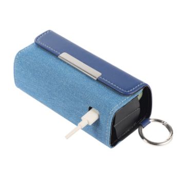 IQOS ILUMA Blue Denim Electronic Cigarette Storage Bag with Loop - 1