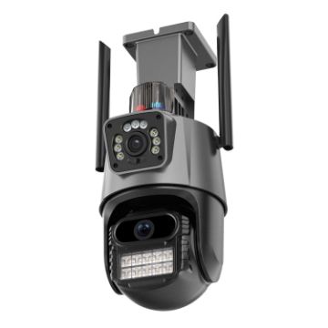 QX81 AI Alarm WIFI Dual 2MP IP Camera - US Plug, Humanoid Recognition - 1