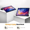 Xiaomi Redmi Pad 2 Grey Leather Tablet Case - 3-Fold Holder Cover - 8