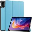 Xiaomi Redmi Pad 2 Sky Blue Leather Tablet Case - 3-Fold Holder Cover - 1