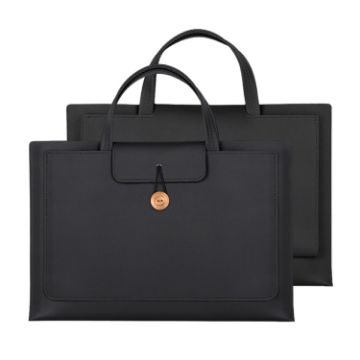 Universal 13-14 Inch Elastic Laptop Inner Bag - Black, Portable & Secure - 1