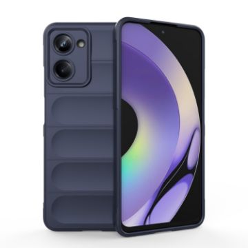 Realme 10 Pro 5G Magic Shield TPU + Flannel Case - Dark Blue - 1