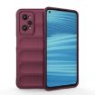 Realme GT2 Magic Shield Wine Red TPU + Flannel Phone Case - 1