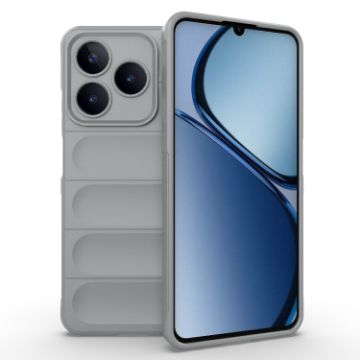 Realme C63 4G Global Magic Shield TPU Flannel Phone Case Grey - 1