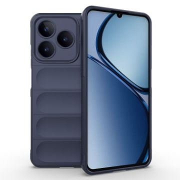 Realme C63 4G Global Magic Shield TPU Flannel Case - Dark Blue - 1