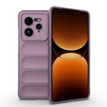 Realme GT 7 Pro 5G Magic Shield TPU Flannel Phone Case Purple - 1