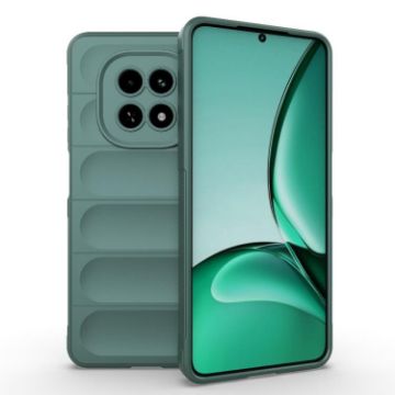 Realme V60 5G Magic Shield TPU + Flannel Case - Dark Green - 1