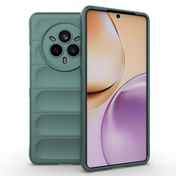 Realme 14 Pro 5G Global Magic Shield TPU Flannel Case Dark Green - 1