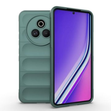 Realme P3 Pro 5G Global Magic Shield TPU Flannel Case Dark Green - 1