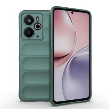 Realme 14 5G Global Magic Shield Dark Green TPU Flannel Case - 1