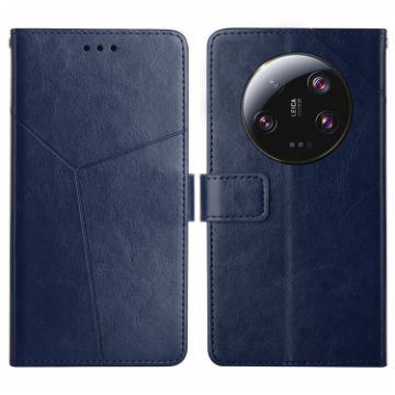 Xiaomi 14 Ultra Y-Pattern Flip Leather Phone Case - Blue - 1