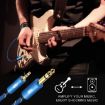 EMK 3.5mm to 6.35mm Gold Plated AUX Cable 1m Dark Blue for PC/X-BOX/PS3 - 8