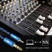 EMK 3.5mm to 6.35mm Gold Plated AUX Cable 3m Dark Blue for PC/X-BOX/PS3 - 7