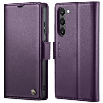 Samsung Galaxy S23 5G CaseMe 023 Butterfly Buckle Leather Case Purple - 1