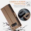 Samsung Galaxy S10 CaseMe 023 Butterfly Buckle RFID Leather Case Brown - 6