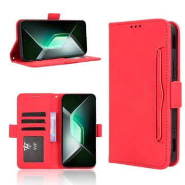 Infinix GT 30 Pro 5G Red Leather Phone Case with Card Slots - 1