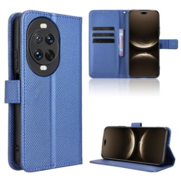 Huawei nova 14 5G Blue Diamond Texture Leather Phone Case - 1