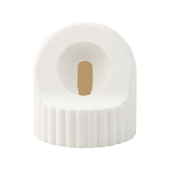 Apple Watch Wave Pattern Silicone Charging Stand - White - 1