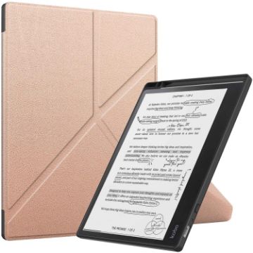 Kobo Elipsa 2E Rose Gold TPU Leather Smart Tablet Case - 1