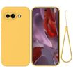 Google Pixel 9a Yellow Liquid Silicone Shockproof Phone Case - 1
