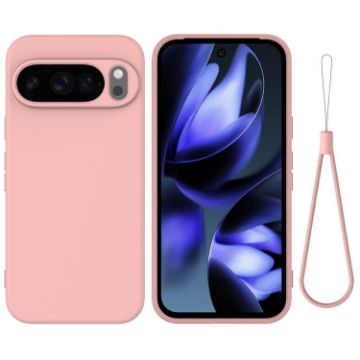 Google Pixel 10 Pro XL Pink Liquid Silicone Shockproof Phone Case - 1