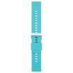 Lake Blue 18mm Silicone Watch Band with Solid Color Steel Buckle - 2