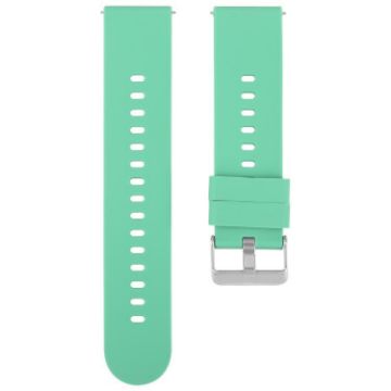 Grass Green 22mm Silicone Watch Band with Steel Buckle - 1