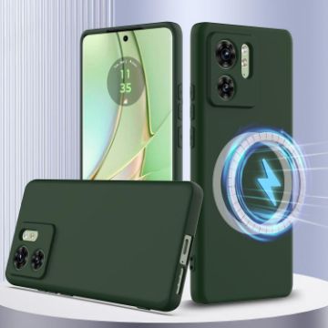 Motorola Edge 2023 Shockproof Silicone Magsafe Case - Dark Green - 1