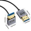 Coiled 0.7m HDMI 2.1 Cable 8K 48Gbps with Downward Bend Port - 2