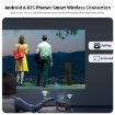 AUN A32 Smart Projector 1280x720P 200ANSI D3100 CPU WIFI, US Plug - 8