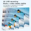 H88 4K Thumb Sports Camera Mini WiFi, Simple Version Black - 4