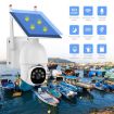 1080P HD WiFi Solar Surveillance Camera with Battery - Outdoor, White - 2