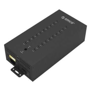 ORICO IH20P 20-Port USB 2.0 Hub, AU Plug, Industrial Grade, Black - 1