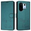 Vivo S30 Pro Mini Peacock Green RFID Leather Phone Case - 2