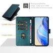 Vivo S30 Peacock Green RFID Leather Phone Case - Smile Embossing - 3