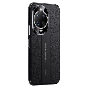 Huawei nova 14 Ultra Black Leather PC Case - Cloud Dragon Pattern - 1
