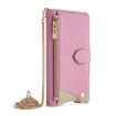 OPPO Find X8s+ Pink Crossbody Chain Fishtail Litchi Leather Case - 2