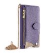 OPPO Find X8s+ Purple Crossbody Chain Fishtail Litchi Leather Case - 2