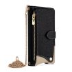 Realme 14 Black Crossbody Chain Fishtail Litchi Leather Phone Case - 2