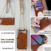 Realme 14 Brown Crossbody Chain Fishtail Litchi Leather Phone Case - 5