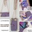 Realme 14 Purple Crossbody Chain Fishtail Litchi Leather Phone Case - 5