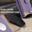 Realme 14 Purple Crossbody Chain Fishtail Litchi Leather Phone Case - 7