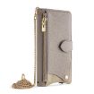 Redmi Note 14S 4G Grey Crossbody Chain Fishtail Litchi Leather Case - 2